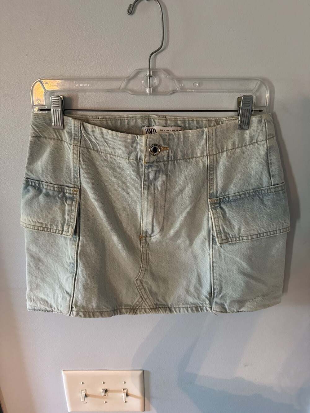 ZARA Y2K Style Festival Ready 90s Supermodel Cargo Micro Mini Skirt